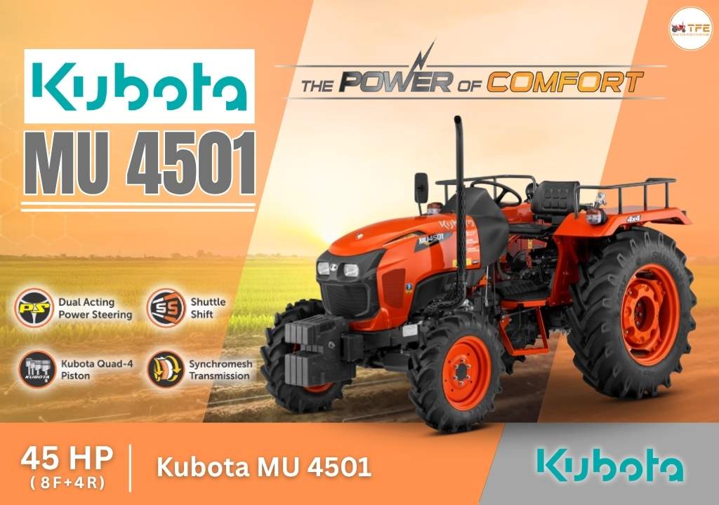 Kubota MU 4501 Review 2025: Why This 45 HP Tractor Is Perfect for Indian Farmers