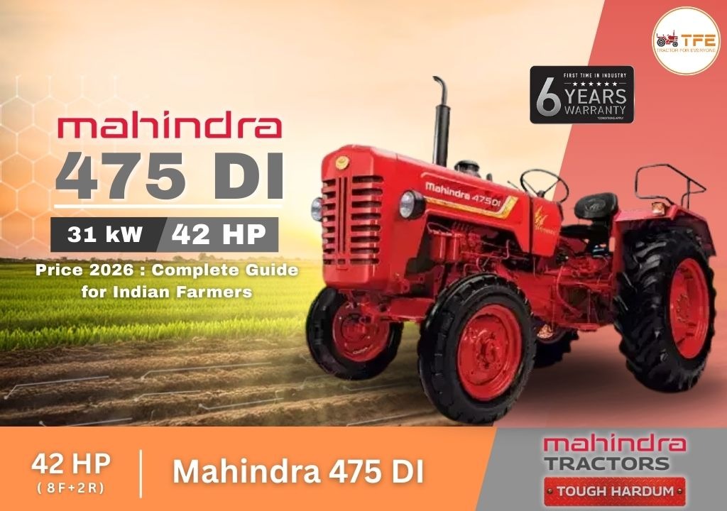 Mahindra 475 DI Tractor Price 2026: Complete Guide for Indian Farmers