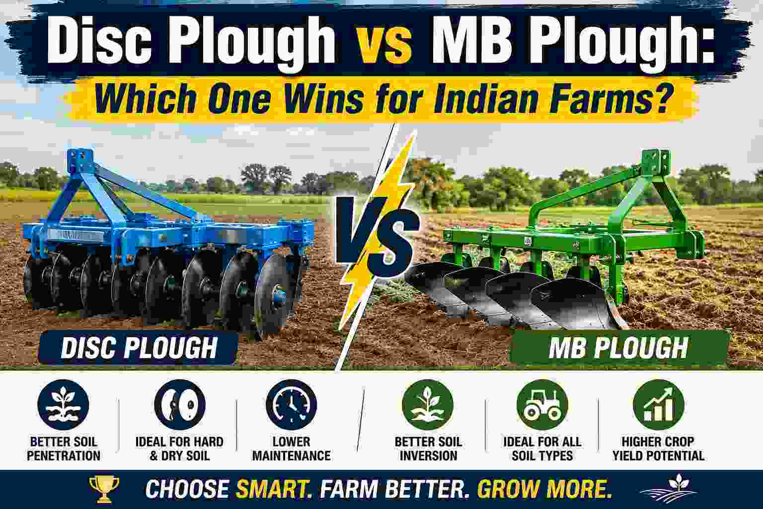 Disc Plough vs MB Plough: Which One Wins for Indian Farms?