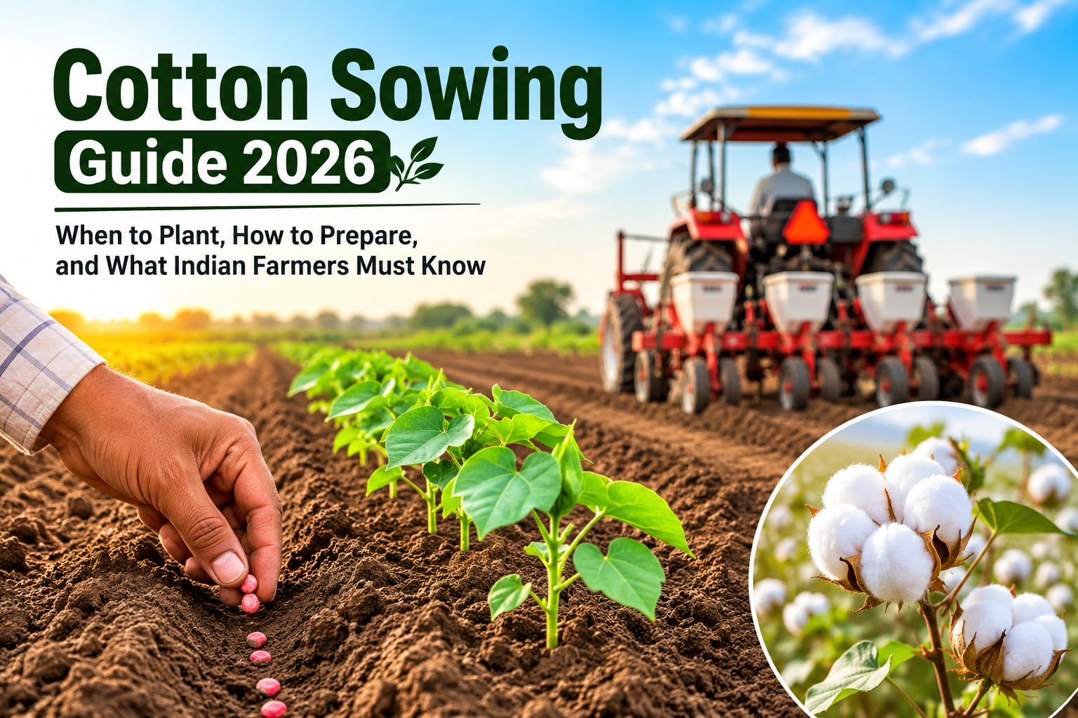 Cotton Sowing Guide 2026: When to Plant, How to Prepare, and What Indian Farmers Must Know