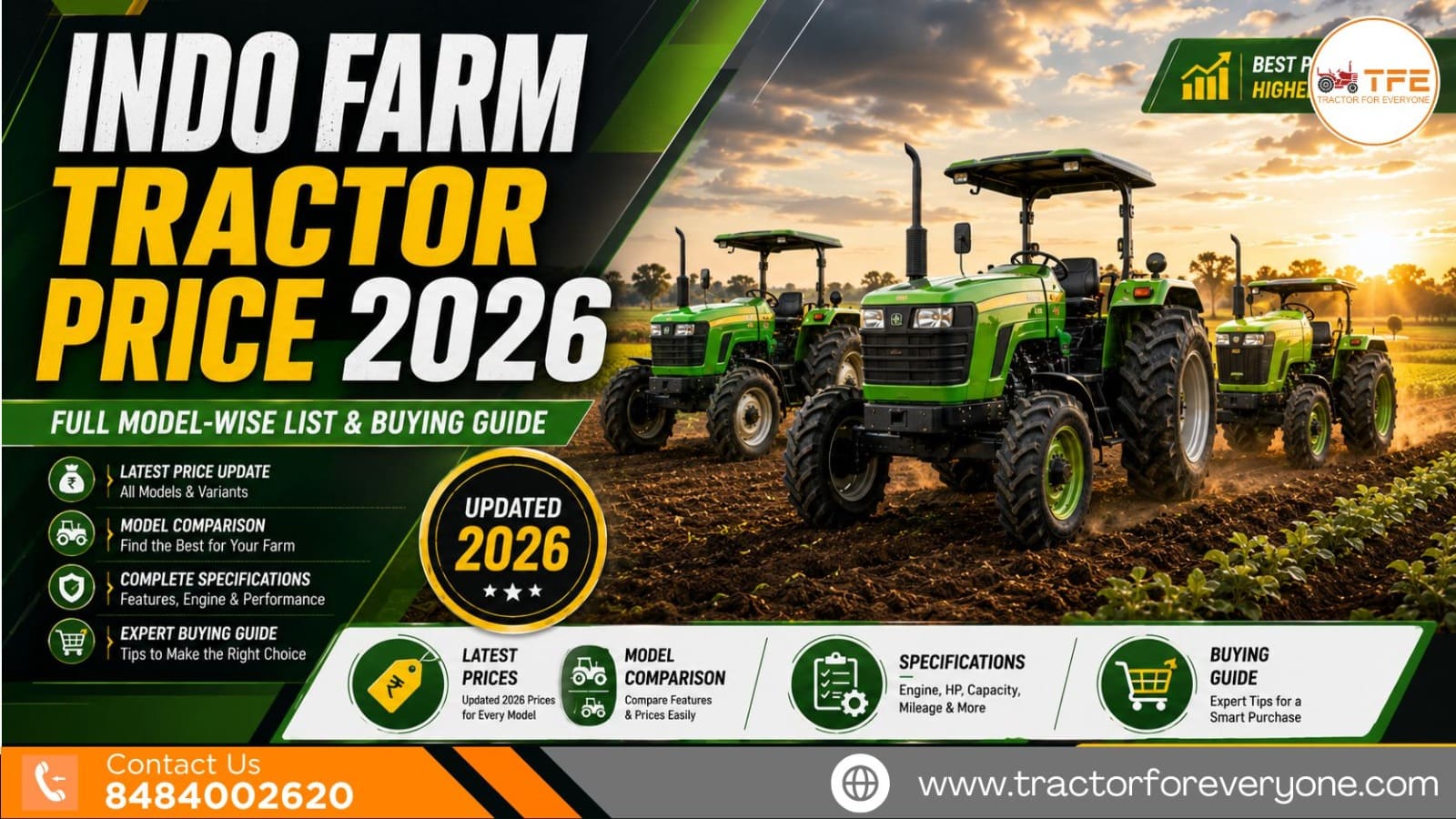 Indo Farm Tractor Price 2026: Full Model-Wise List & Buying Guide