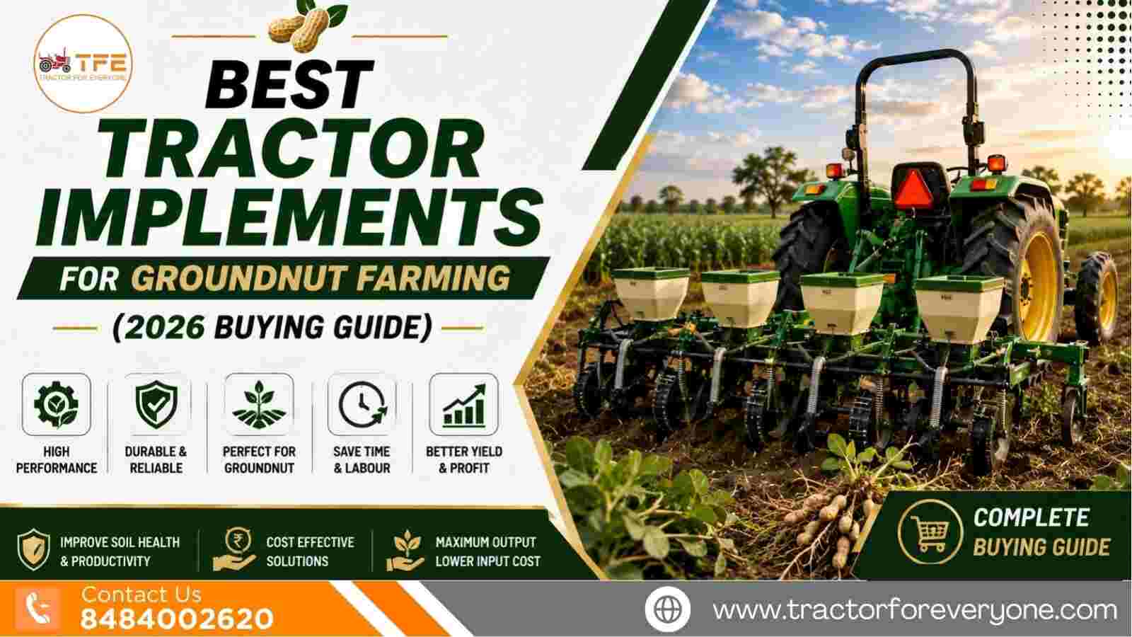 Best Tractor Implements for Groundnut Farming (2026 Buying Guide)