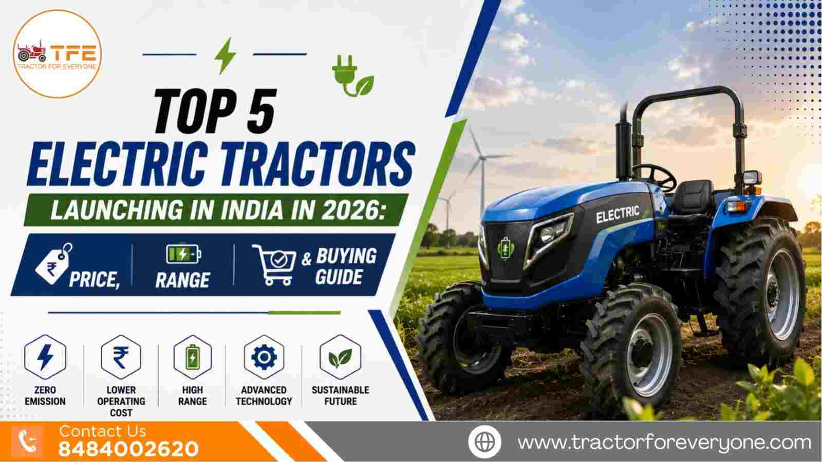 Top 5 Electric Tractors Launching in India in 2026: Price, Range & Buying Guide