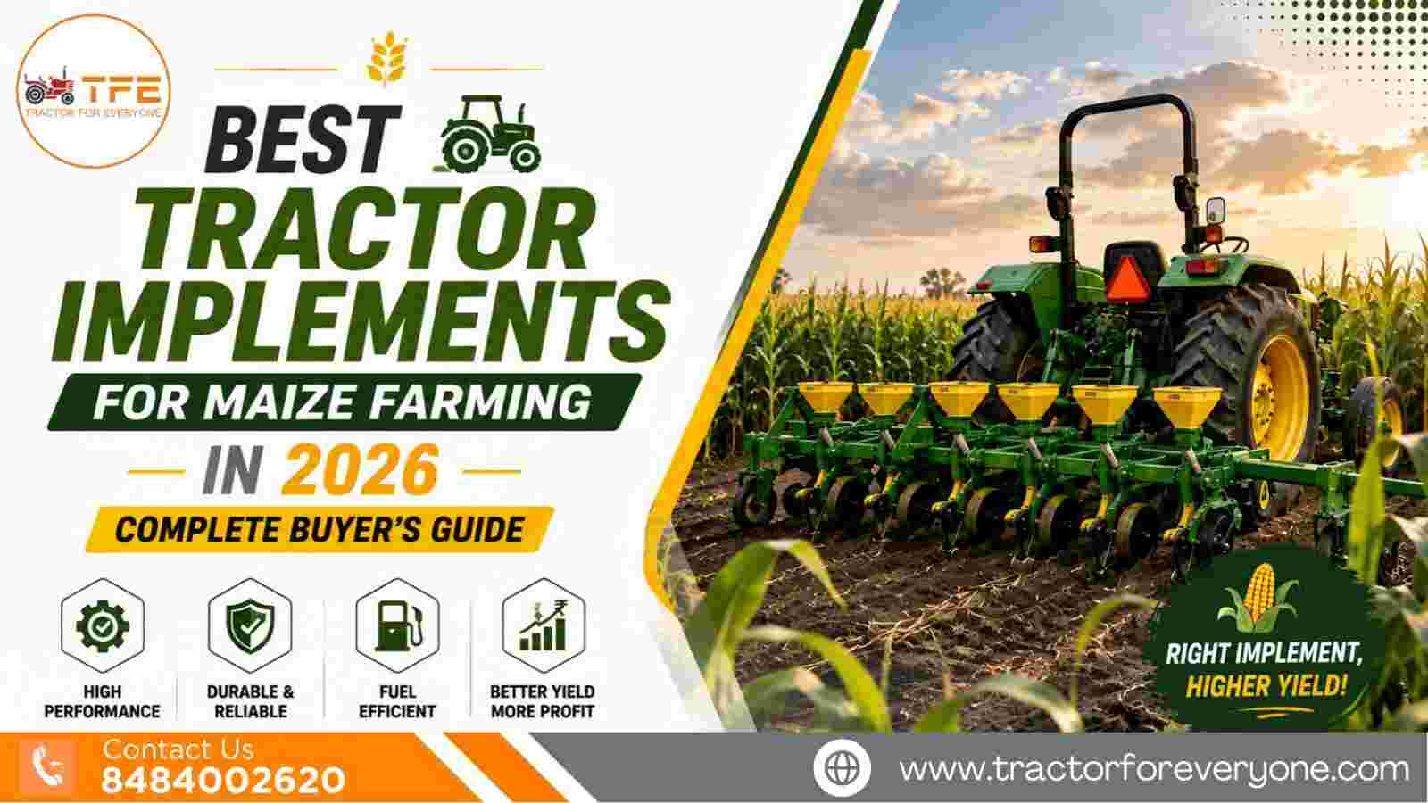 Best Tractor Implements for Maize Farming in 2026: Complete Buyer's Guide