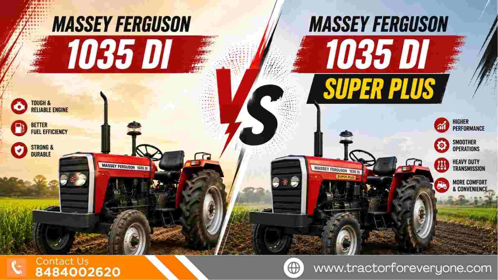 Massey Ferguson 1035 DI vs 1035 DI Super Plus: Which Model Is Different?