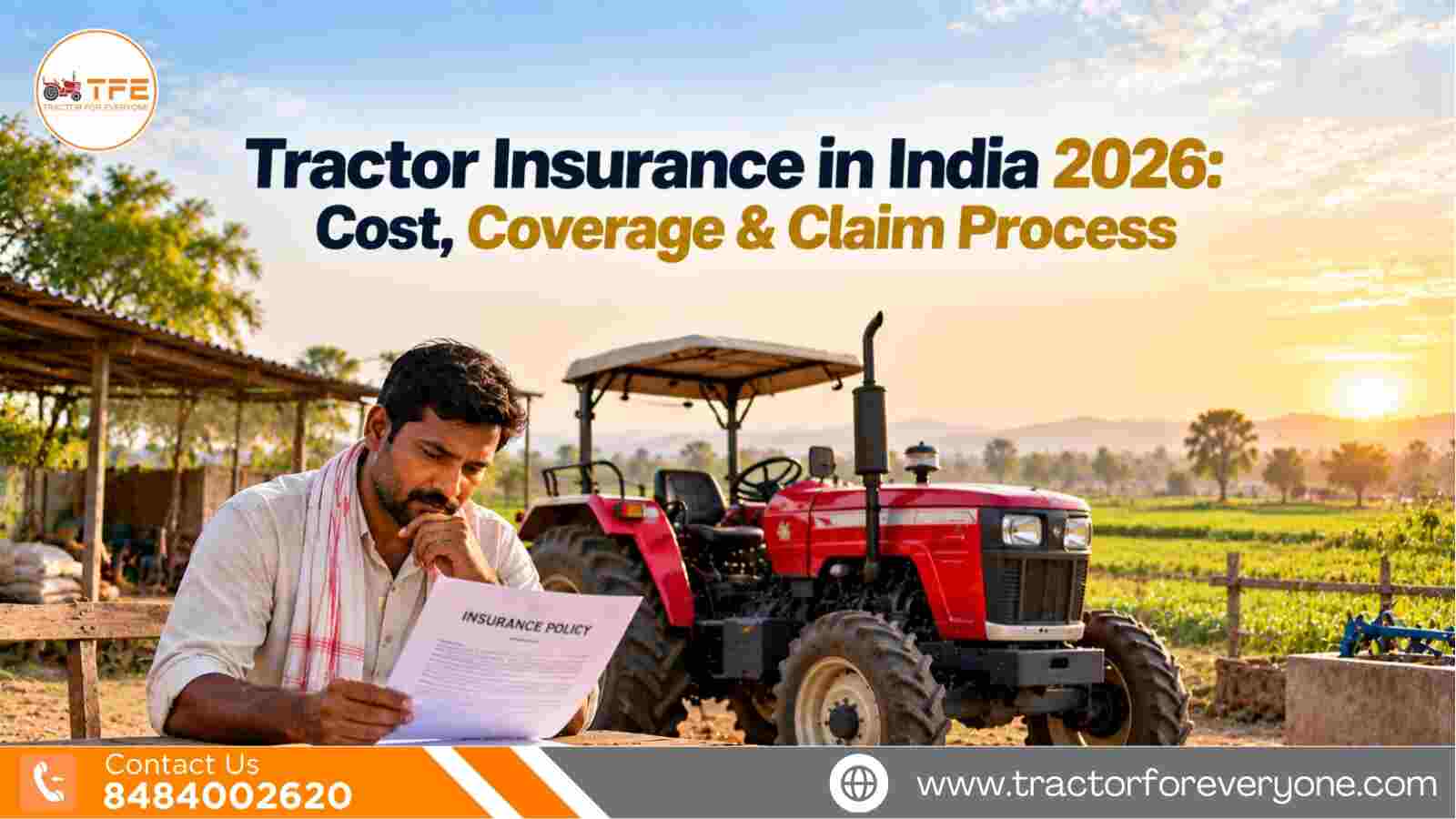 Tractor Insurance in India 2026: Cost, Coverage & Claim Process