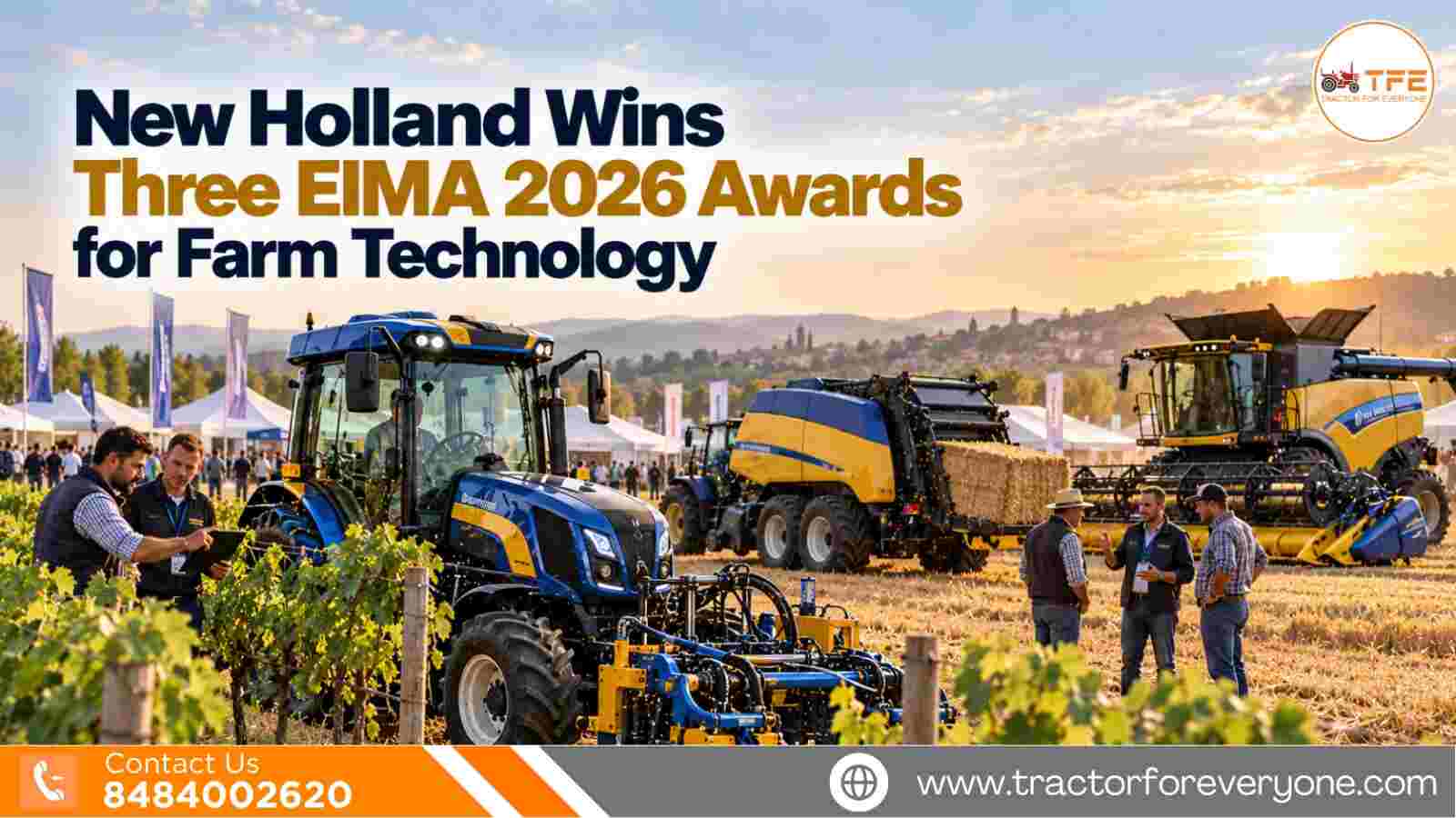New Holland Wins Three EIMA 2026 Awards for Farm Technology