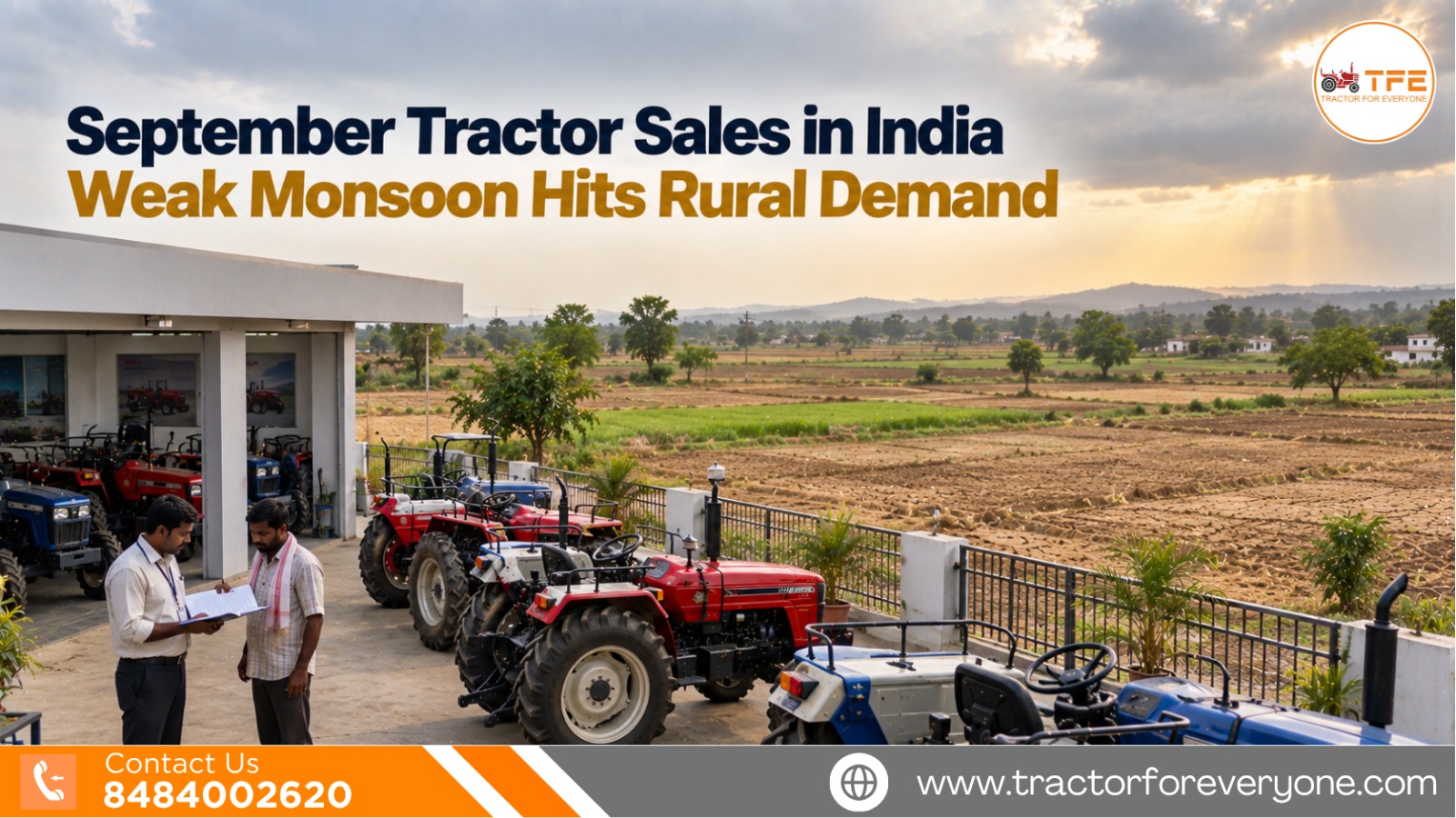 September Tractor Sales in India: Weak Monsoon Hits Rural Demand