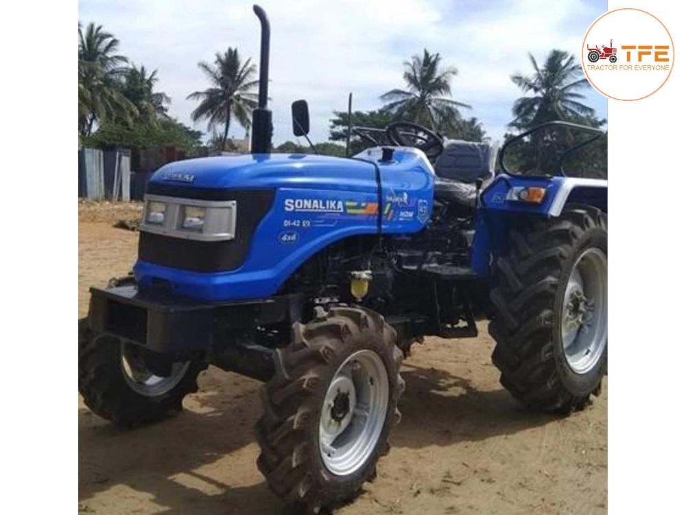 Sonalika RX 42 DI 4WD Tractor-Left side view