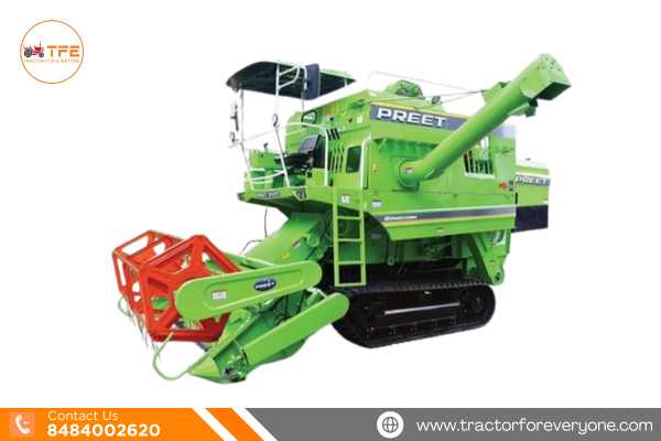 Preet 949T - Track Combine with Maize Header