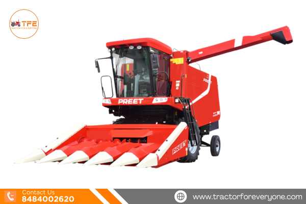 Preet 7049 - Maize Combine Harvester with A.C. Cabin