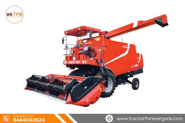Preet 987 Deluxe - Self Propelled Combine Harvester with A.C. Cabin