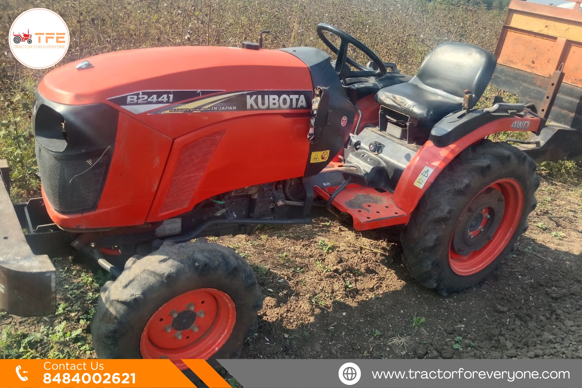 Kubota B2441 4WD Tractor 2016